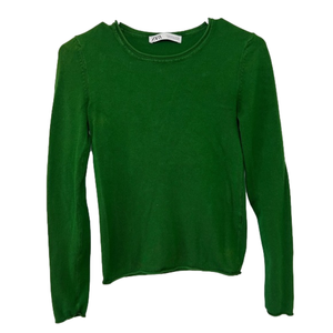 EUC - Zara Green Lightweight Sweater - Size Medium